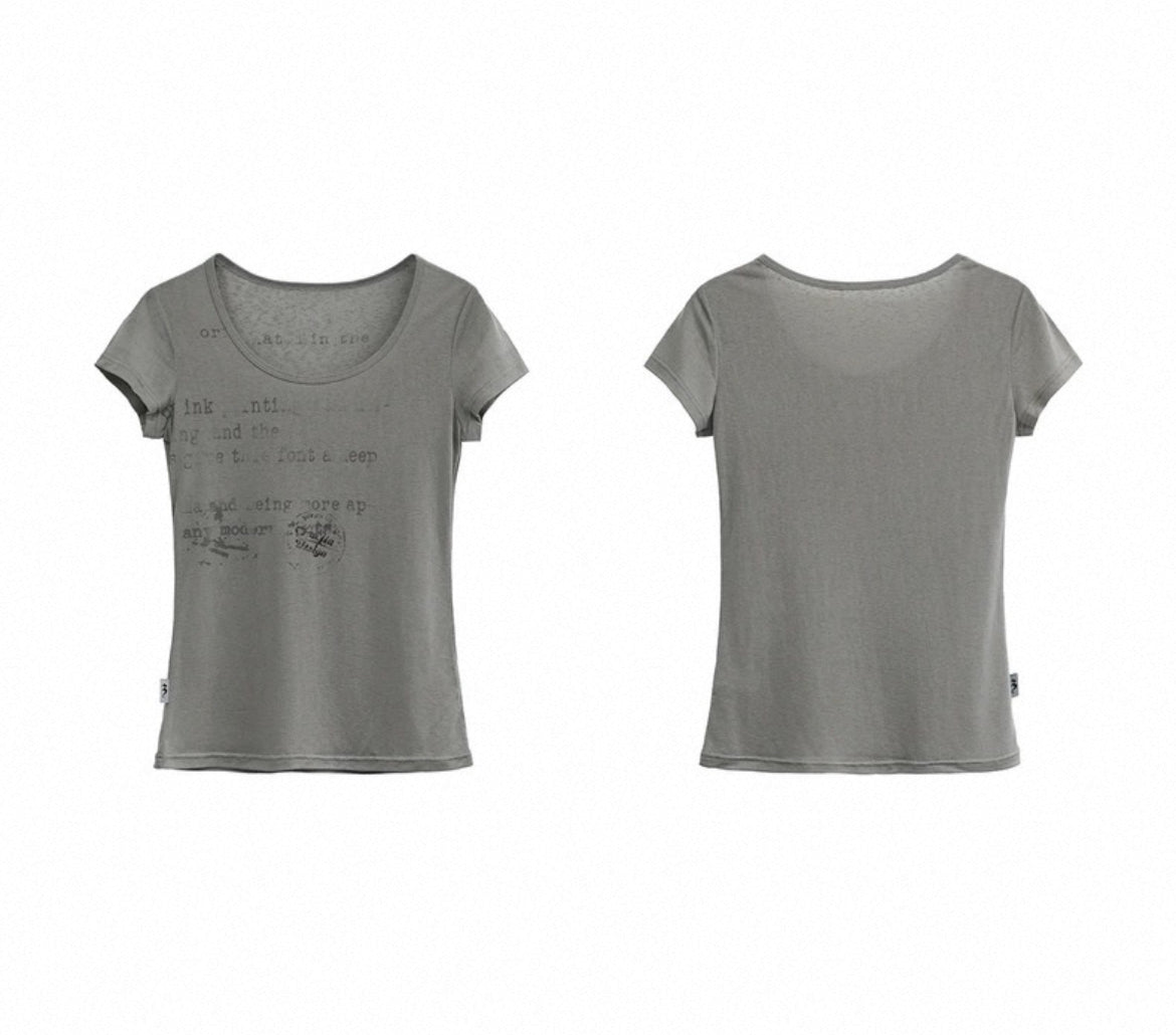 SHEER GRAPHIC TEE