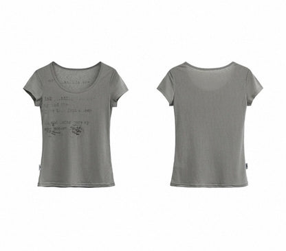 SHEER GRAPHIC TEE
