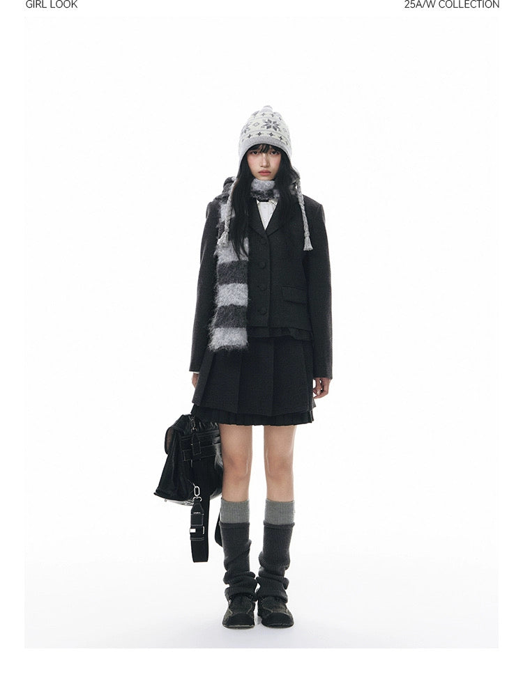 STAR DETAIL KNIT LEG WARMERS