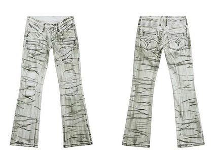 RIPPED LOW-WAIST SKINNY