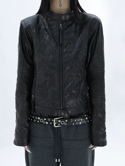 MATTE LEATHER JACKET