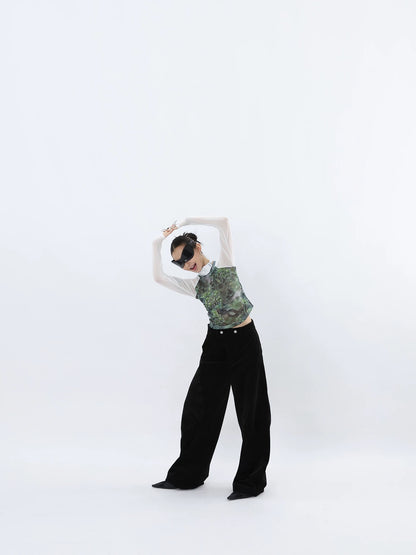 SCULPT CHENILLE PANTS