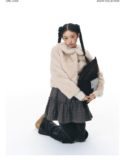 SOFT CREAM COLLAR JACKET