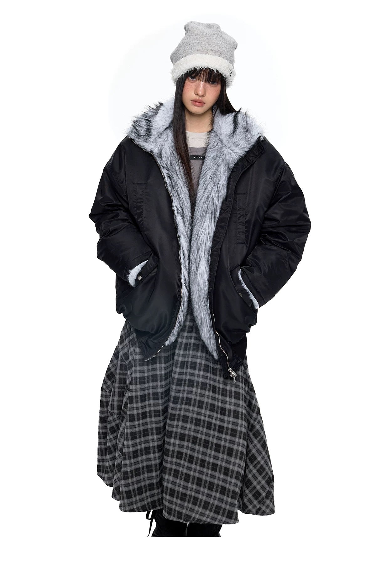 HEAVY FUR BOMBER JACKET