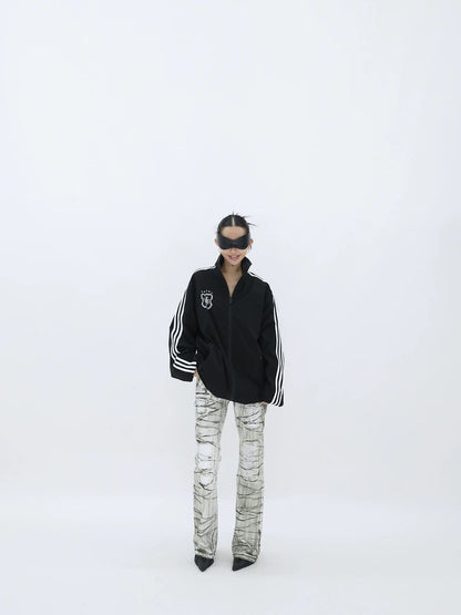 RIPPED LOW-WAIST SKINNY