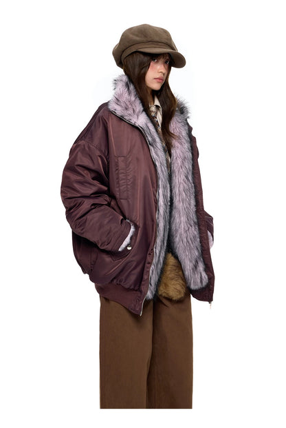 HEAVY FUR BOMBER JACKET