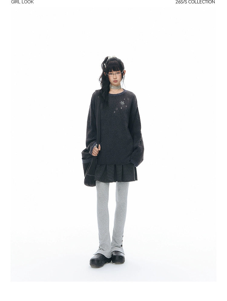 STAR-DUST KNIT SWEATER