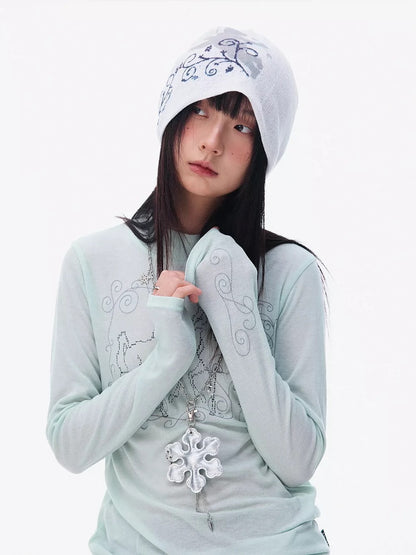 AIR EMBROIDERY LONG SLEEVE T