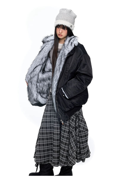 HEAVY FUR BOMBER JACKET