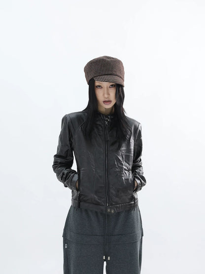 MATTE LEATHER JACKET