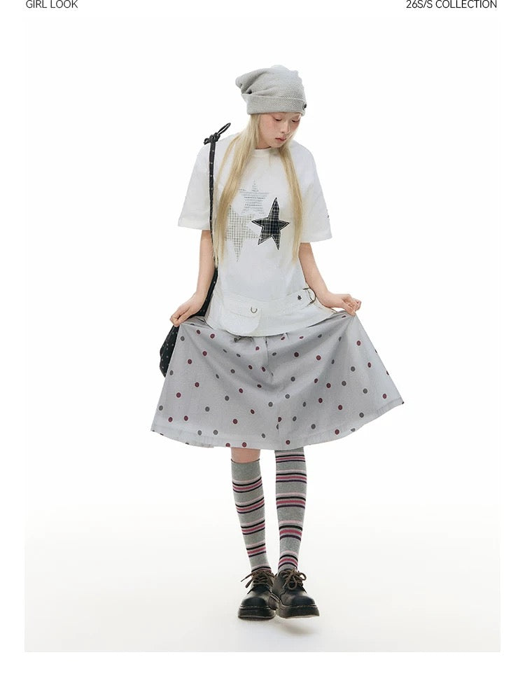 RETRO POLKA DOT SKIRT