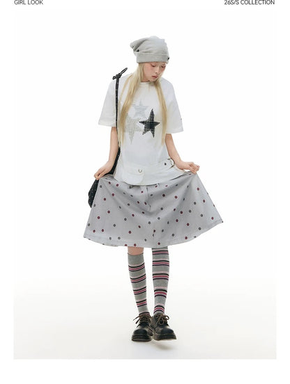 RETRO POLKA DOT SKIRT