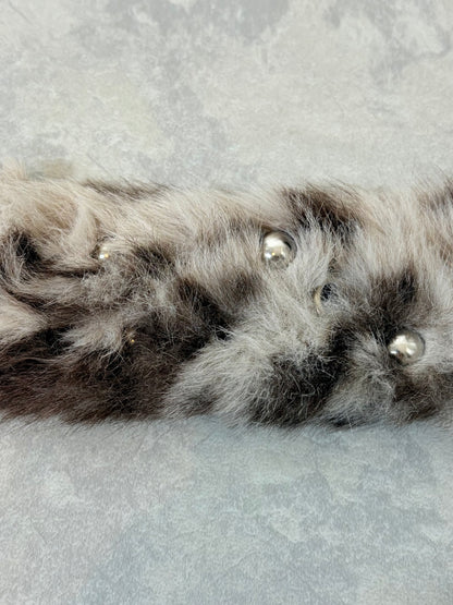 LEOPARD PLUSH CAP &amp; BELT