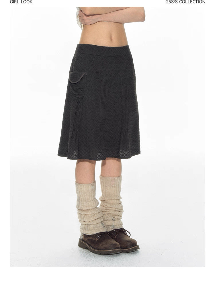 PLEATED LOW WAIST SUMMER SKIRT