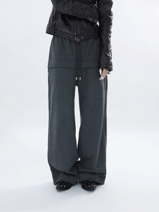 LAYERED SWEAT PANTS