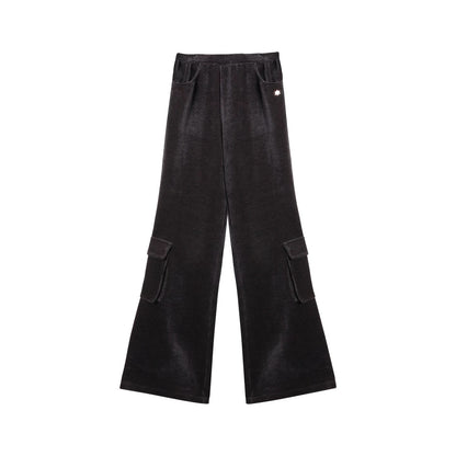 CHENILLE FLARED PANTS