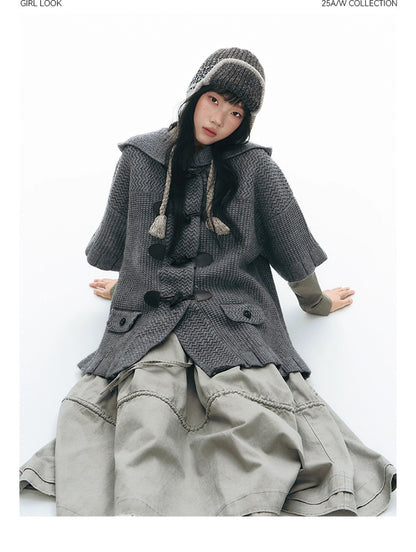 DRAWSTRING COTTON SKIRT