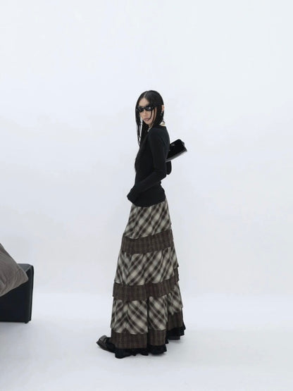 RUSTIC STACK MAXI SKIRT