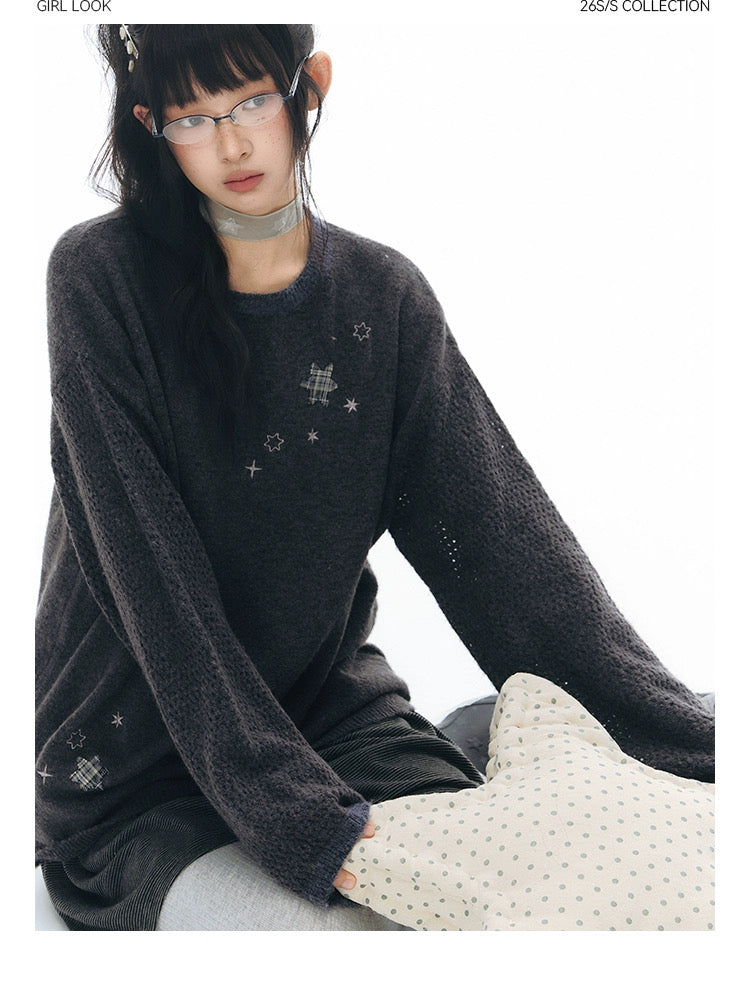 STAR-DUST KNIT SWEATER