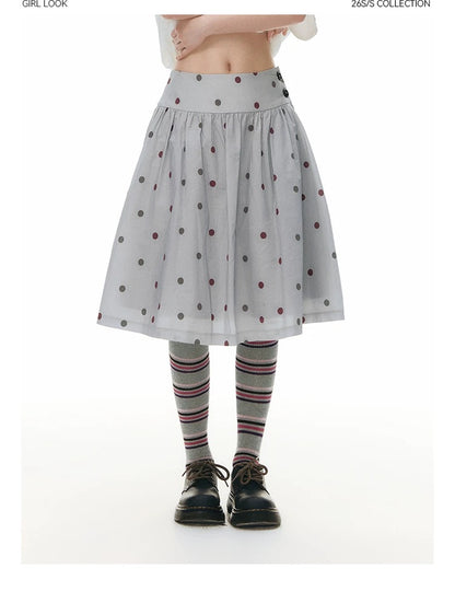 RETRO POLKA DOT SKIRT