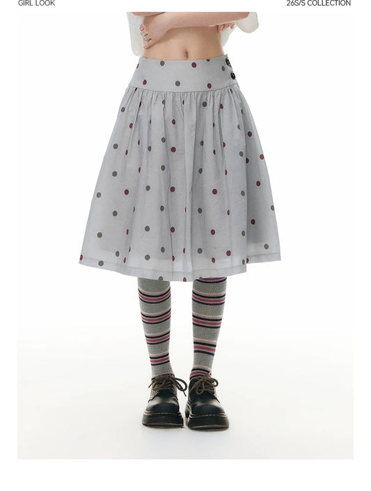 RETRO POLKA DOT SKIRT