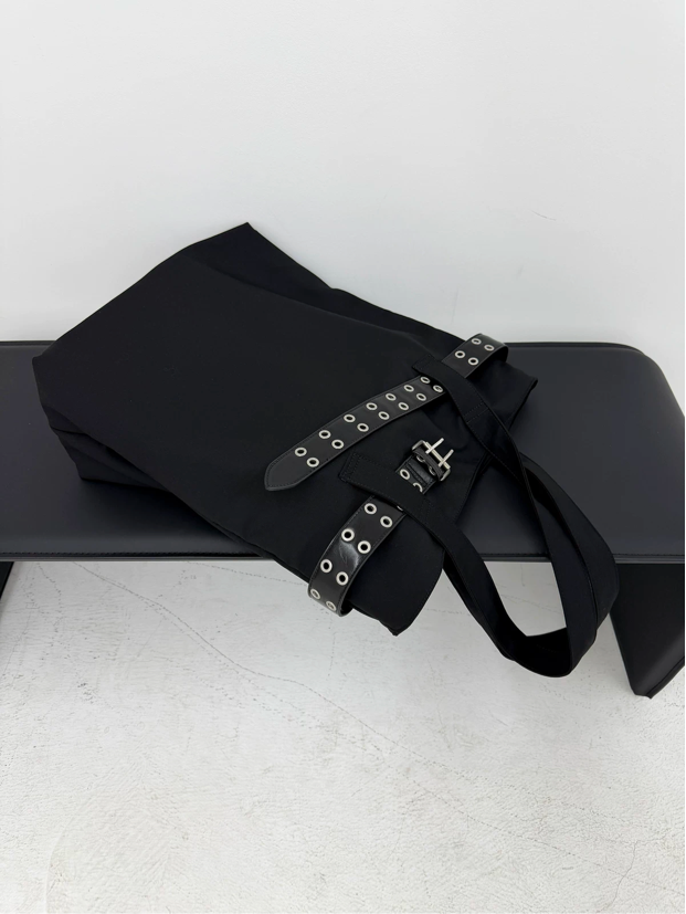 LARGE BUCKLE TOTE BAG