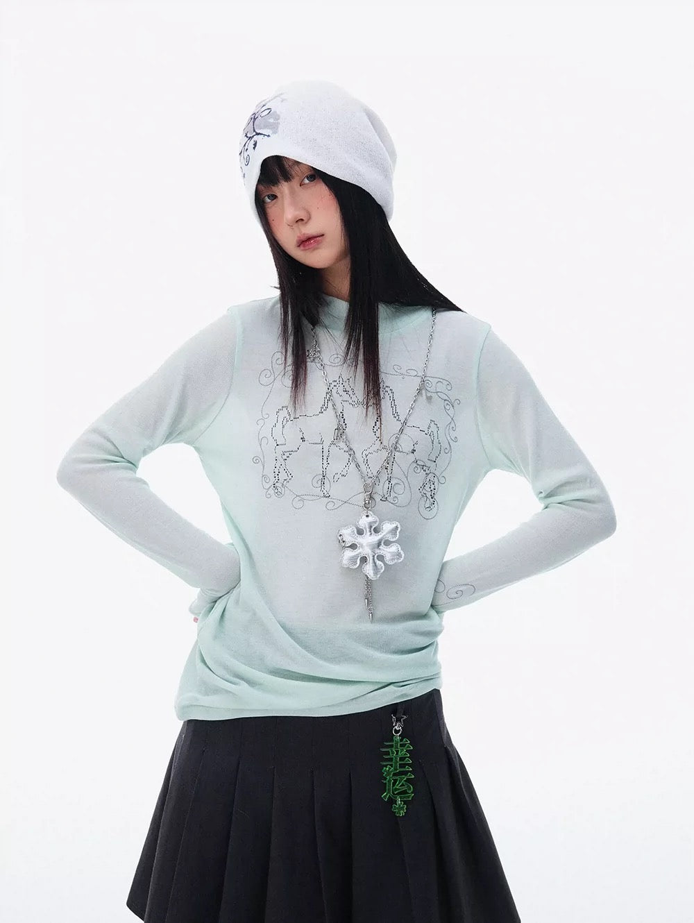 AIR EMBROIDERY LONG SLEEVE T