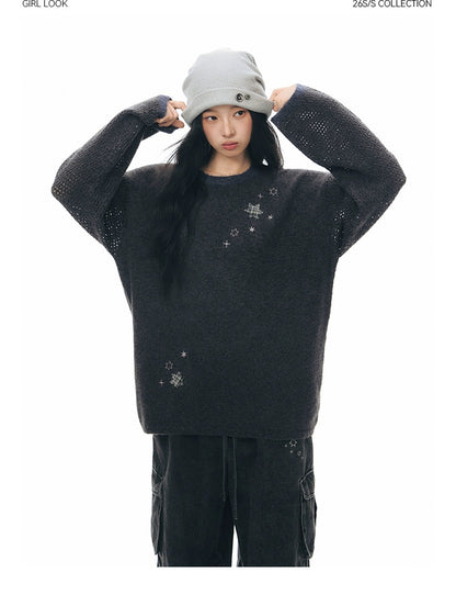 STAR-DUST KNIT SWEATER