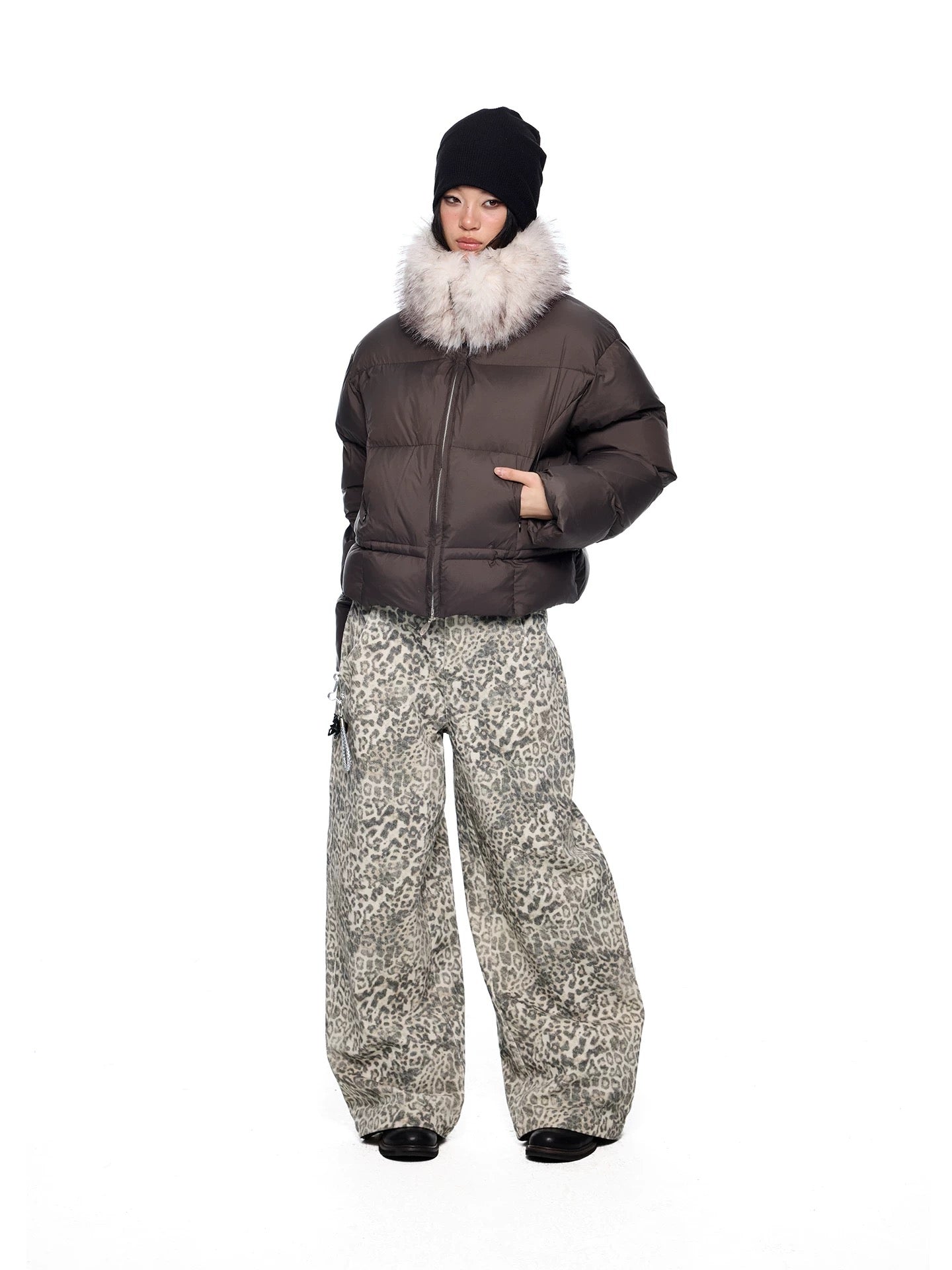 LOW-SWELL LEOPARD PANTS