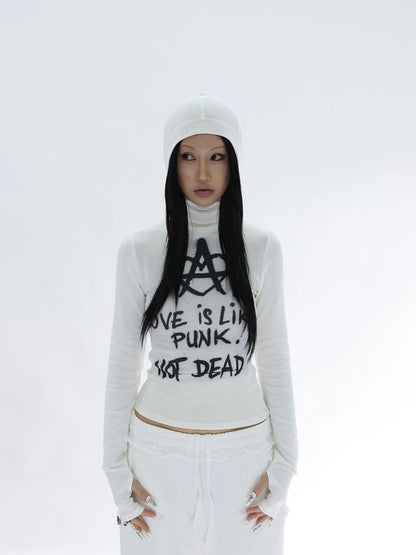 PUNK GRAFFITI HOODED TEE