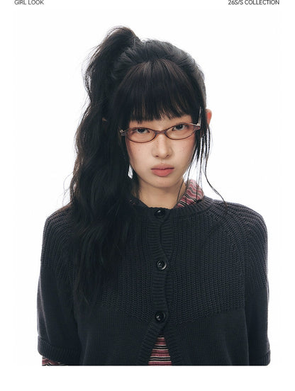 SPLICED KNIT CARDIGAN