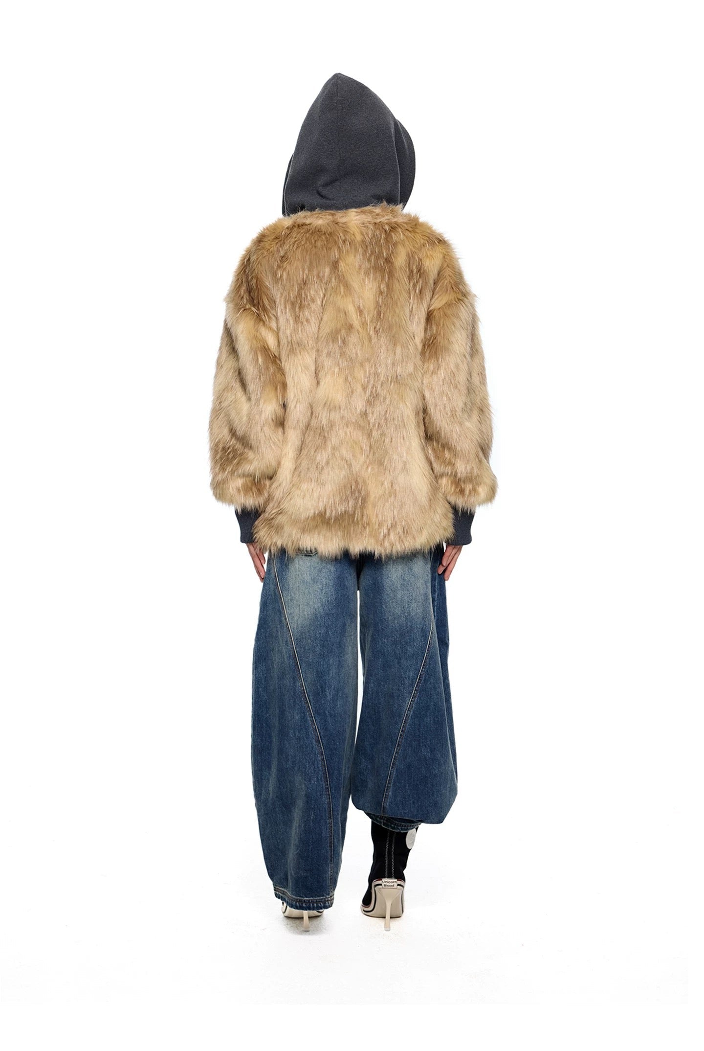FUR OVER HOOD ZIP