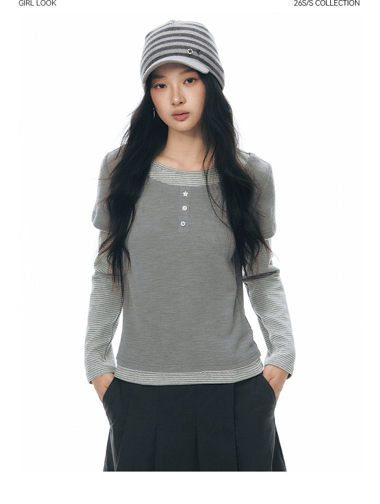 STAR STRIPE KNIT CAP