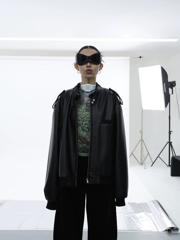 EXOSHELL LEATHER JACKET