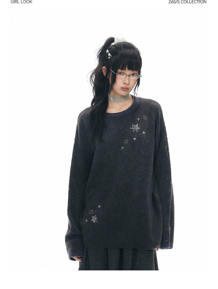 STAR-DUST KNIT SWEATER