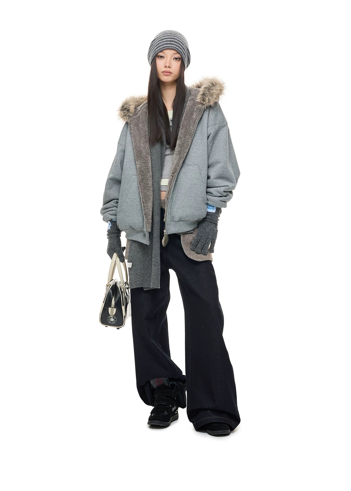 TWO-TONE POCKET JEANS