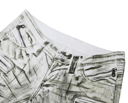 RIPPED LOW-WAIST SKINNY