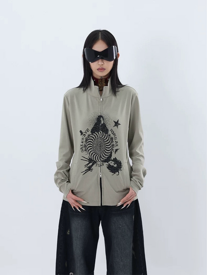 CHAOS ZIPPER TOP