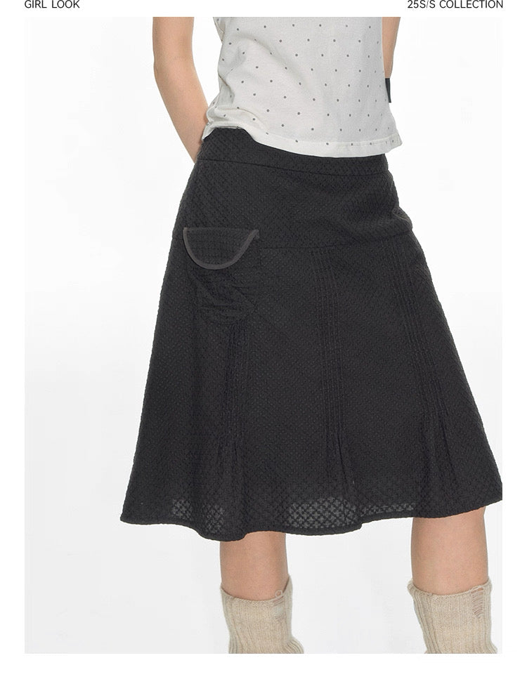 PLEATED LOW WAIST SUMMER SKIRT