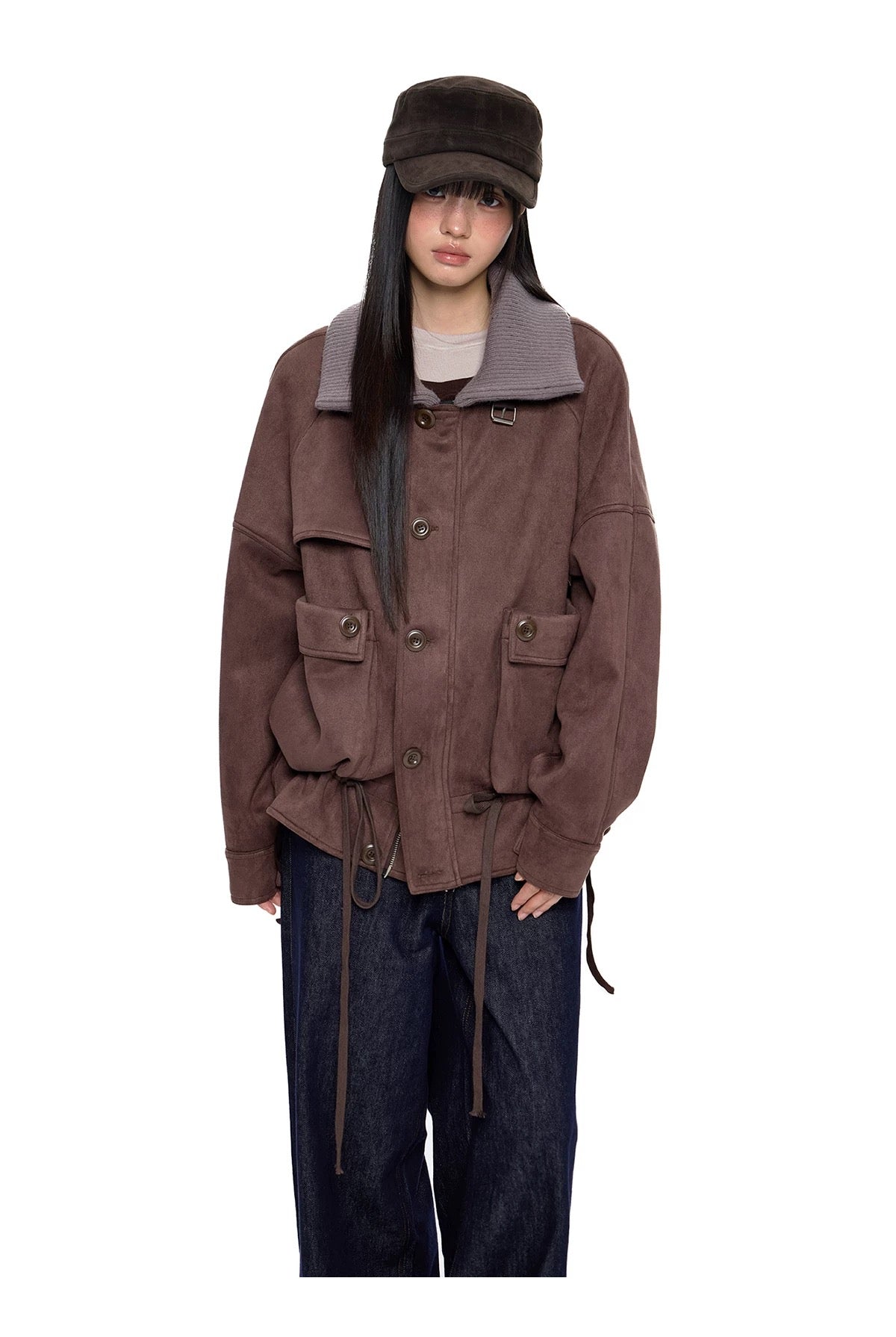 DRAWSTRING HEM JACKET