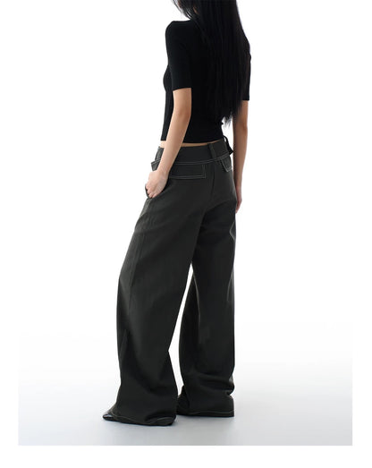 WIDE LEG LAYERD DENIM