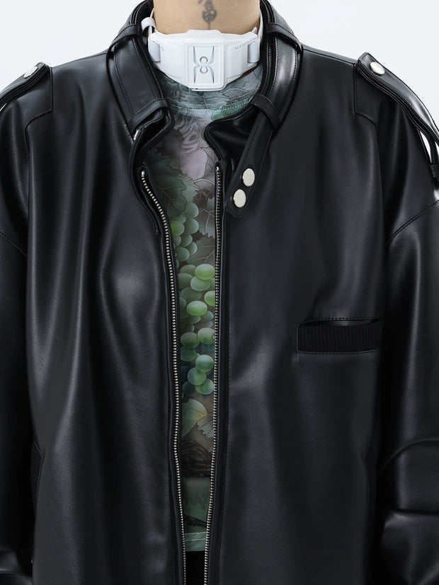 EXOSHELL LEATHER JACKET