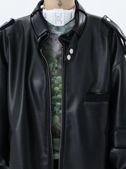 EXOSHELL LEATHER JACKET