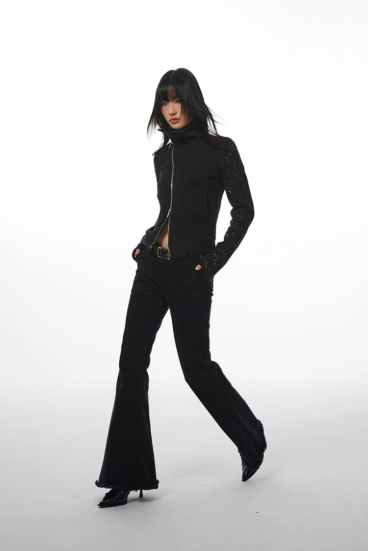 DIAGONAL BODYCON JACKET