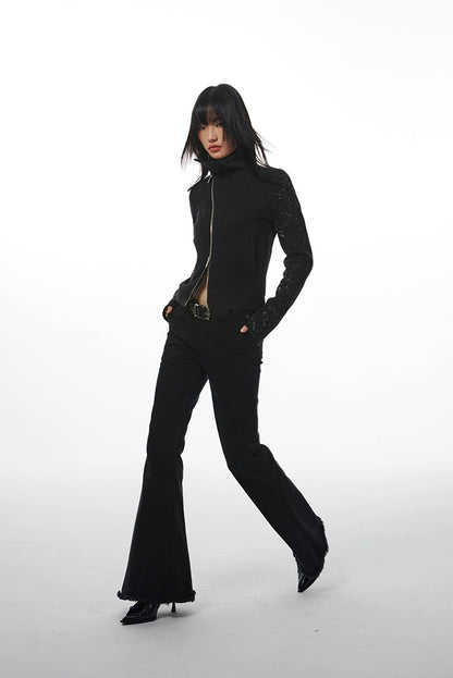 DIAGONAL BODYCON JACKET