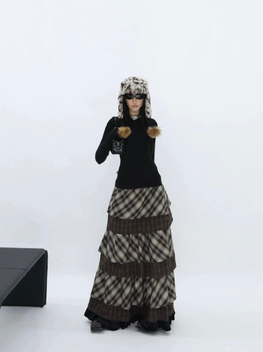 RUSTIC STACK MAXI SKIRT