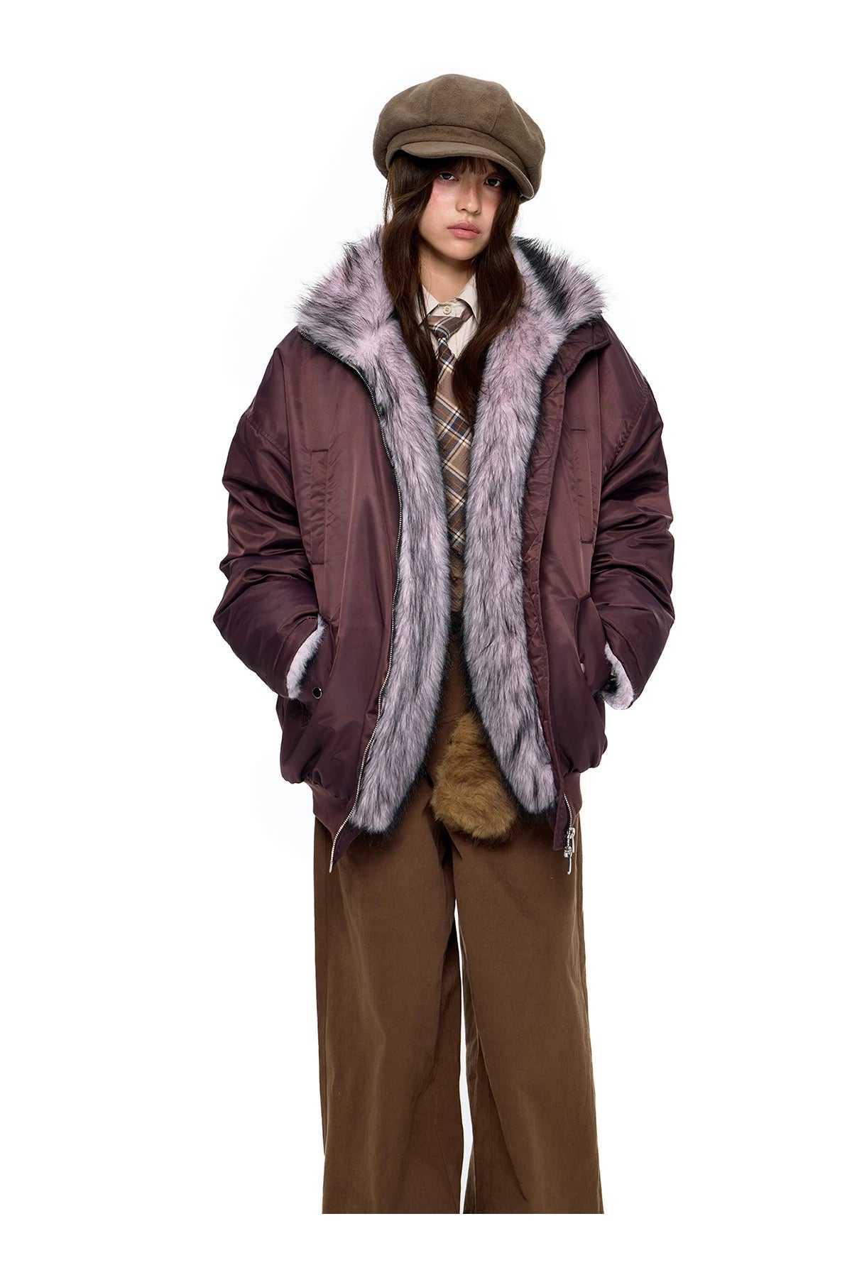 HEAVY FUR BOMBER JACKET