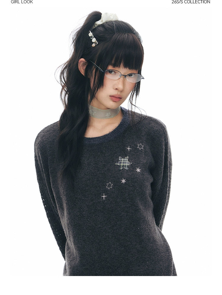 STAR-DUST KNIT SWEATER