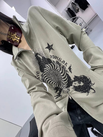CHAOS ZIPPER TOP