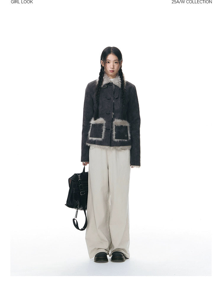 WARM FUR COTTON COAT